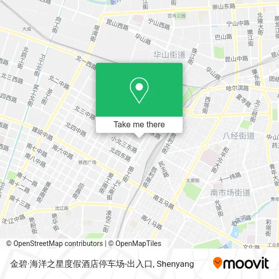 金碧·海洋之星度假酒店停车场-出入口 map