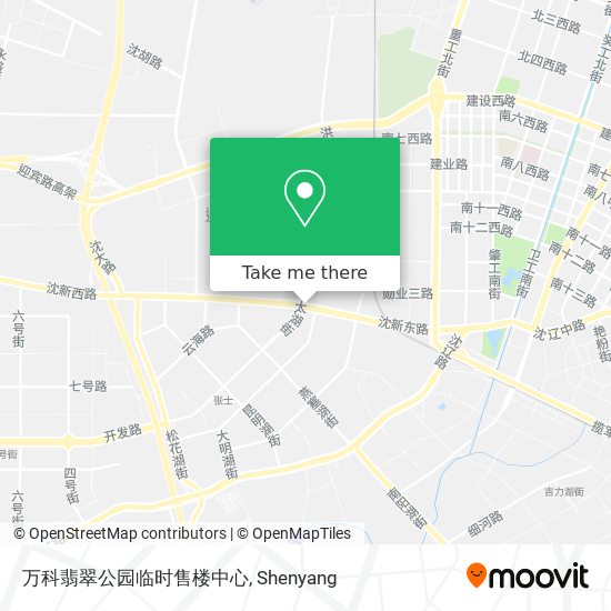 万科翡翠公园临时售楼中心 map