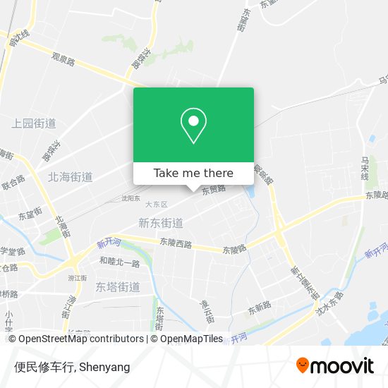 便民修车行 map