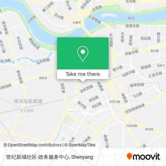 世纪新城社区-政务服务中心 map