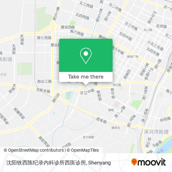 沈阳铁西陈纪录内科诊所西医诊所 map
