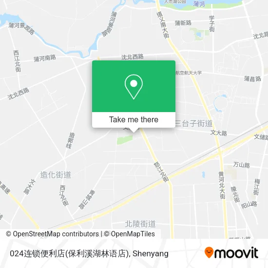 024连锁便利店(保利溪湖林语店) map