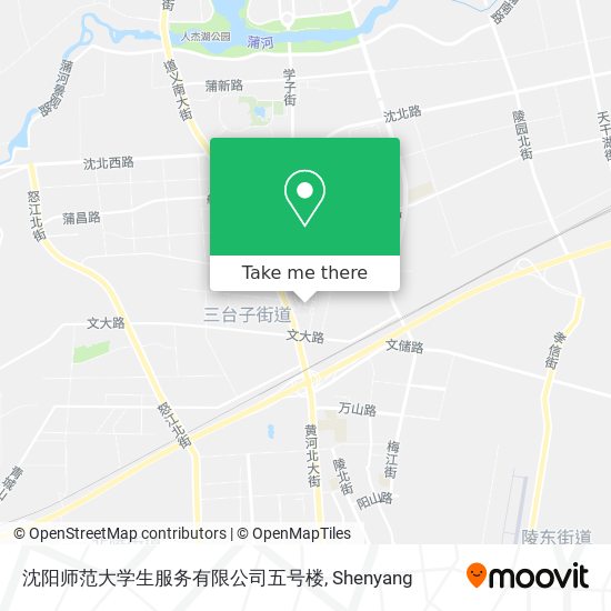 沈阳师范大学生服务有限公司五号楼 map