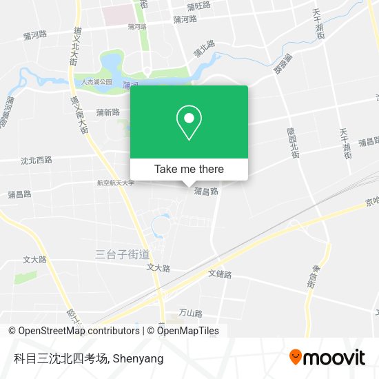 科目三沈北四考场 map