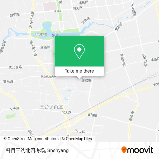 科目三沈北四考场 map