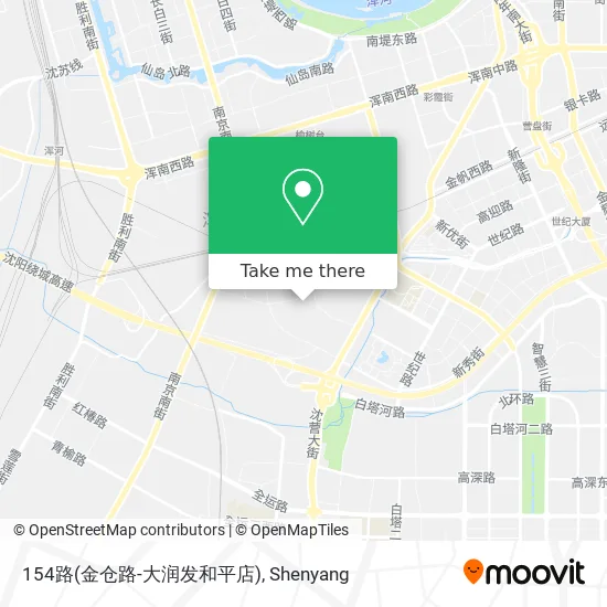 154路(金仓路-大润发和平店) map