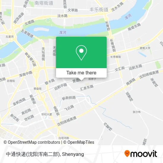中通快递(沈阳浑南二部) map