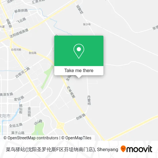 菜鸟驿站(沈阳圣罗伦斯F区芬堤纳南门店) map