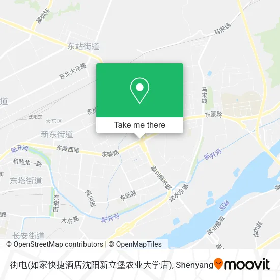街电(如家快捷酒店沈阳新立堡农业大学店) map