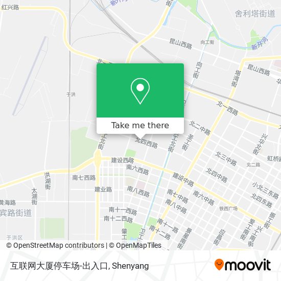 互联网大厦停车场-出入口 map