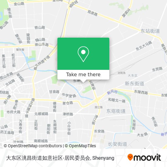 大东区洮昌街道如意社区-居民委员会 map