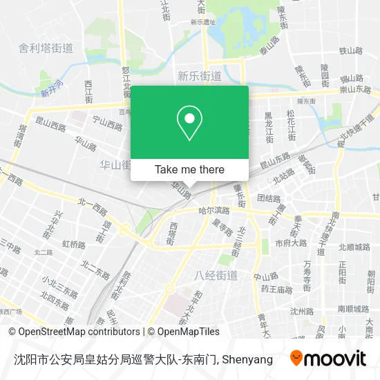 沈阳市公安局皇姑分局巡警大队-东南门 map