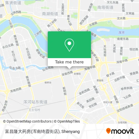 富昌隆大药房(浑南绮霞街店) map