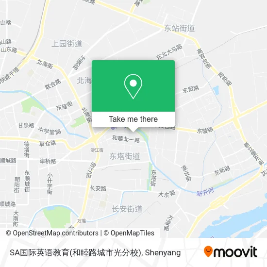 SA国际英语教育(和睦路城市光分校) map