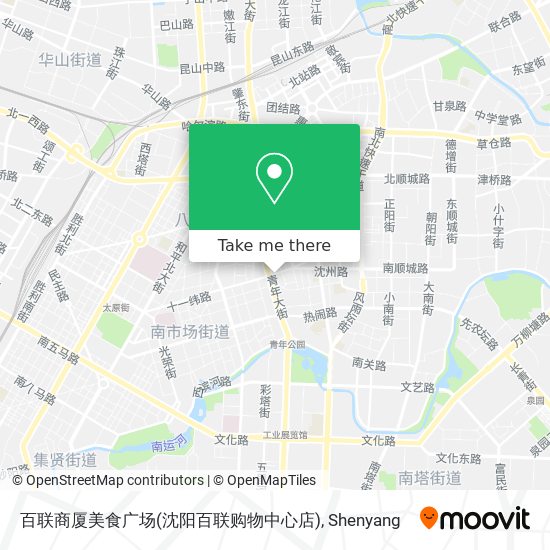 百联商厦美食广场(沈阳百联购物中心店) map