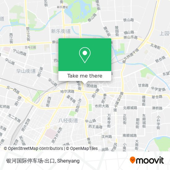银河国际停车场-出口 map