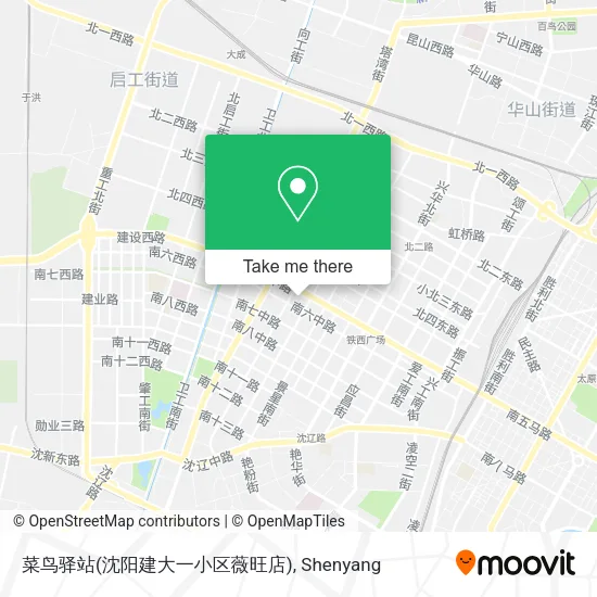菜鸟驿站(沈阳建大一小区薇旺店) map
