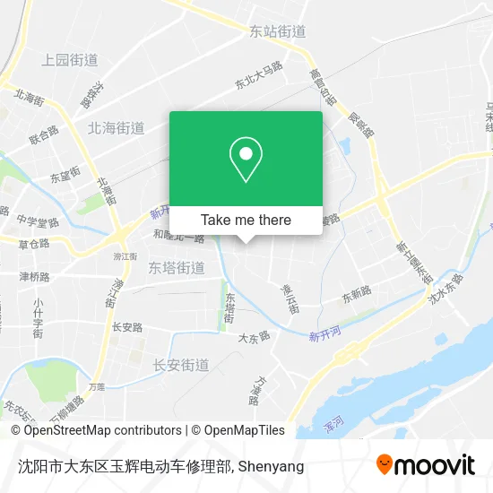 沈阳市大东区玉辉电动车修理部 map