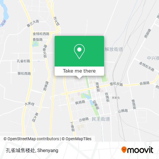 孔雀城售楼处 map