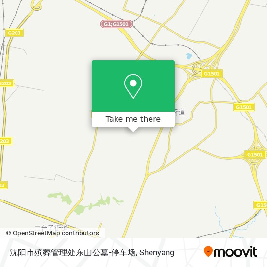 沈阳市殡葬管理处东山公墓-停车场 map