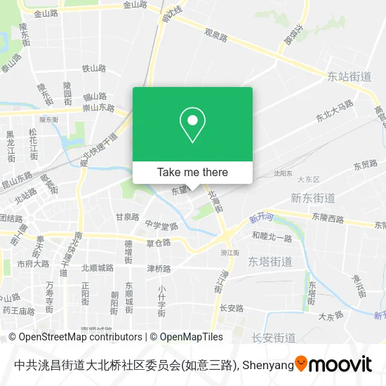 中共洮昌街道大北桥社区委员会(如意三路) map