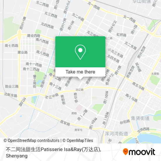 不二间法甜生活Patisserie Isa&Ray(万达店) map