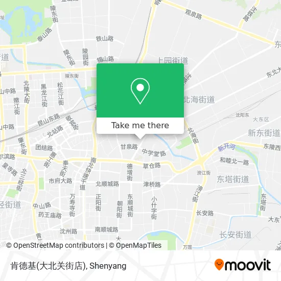肯德基(大北关街店) map