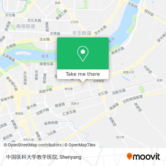 中国医科大学教学医院 map