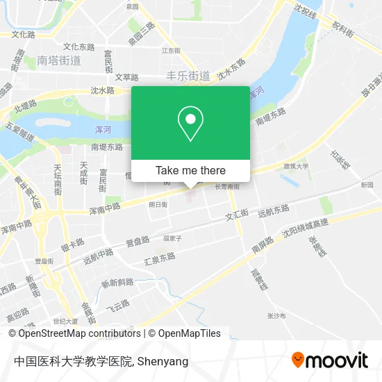 中国医科大学教学医院 map