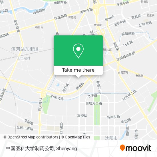 中国医科大学制药公司 map
