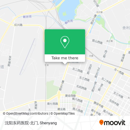 沈阳东药医院-北门 map