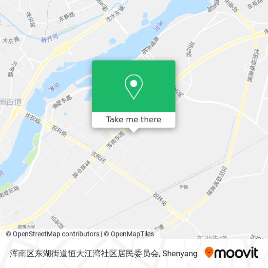 浑南区东湖街道恒大江湾社区居民委员会 map