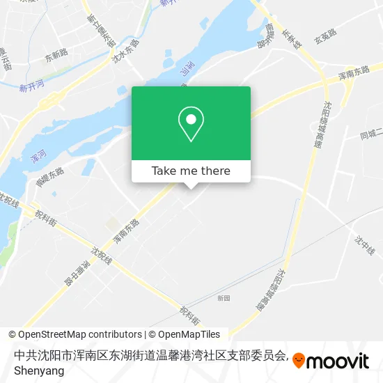 中共沈阳市浑南区东湖街道温馨港湾社区支部委员会 map