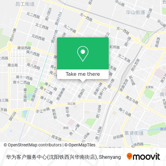 How To Get To 华为客户服务中心 沈阳铁西兴华南街店 In 铁西区by Bus Or Metro