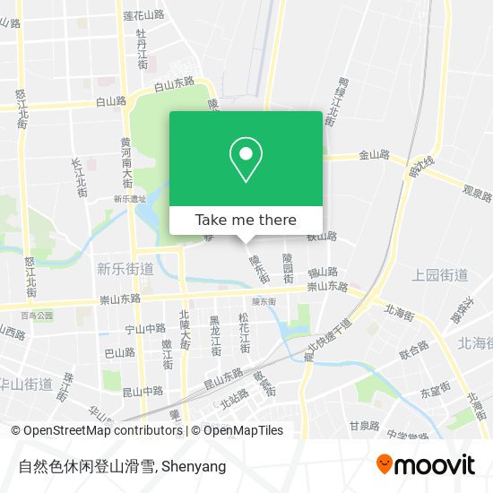 自然色休闲登山滑雪 map