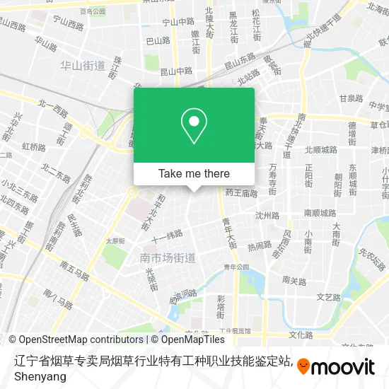 辽宁省烟草专卖局烟草行业特有工种职业技能鉴定站 map
