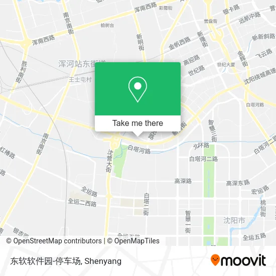 东软软件园-停车场 map