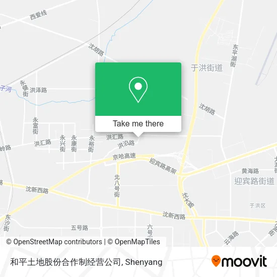 和平土地股份合作制经营公司 map