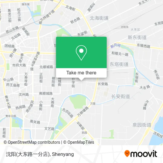 沈阳(大东路一分店) map