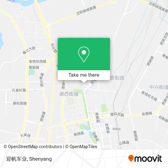 迎帆车业 map