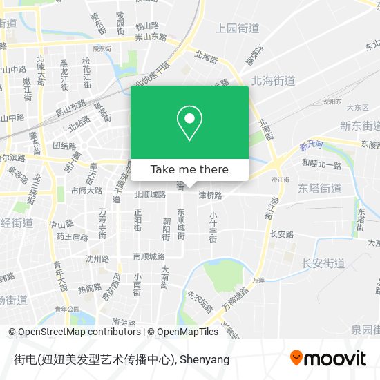 街电(妞妞美发型艺术传播中心) map