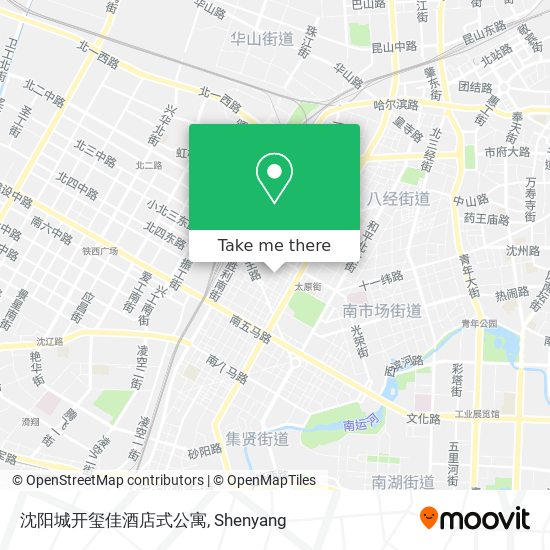 沈阳城开玺佳酒店式公寓 map
