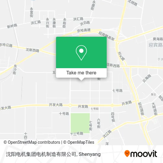 沈阳电机集团电机制造有限公司 map