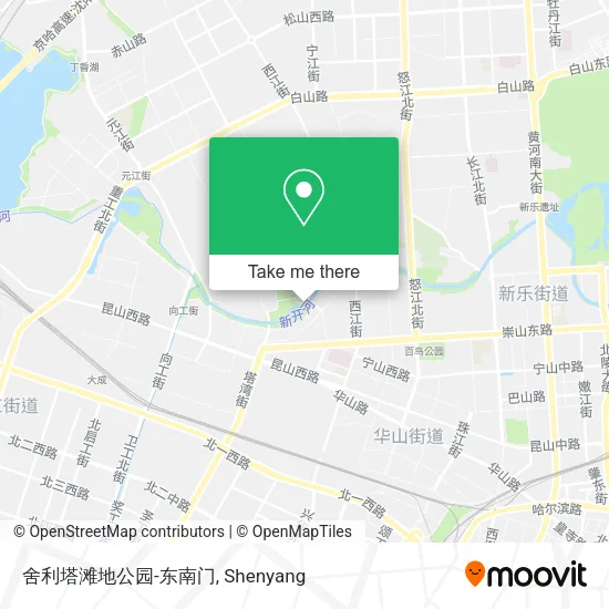 舍利塔滩地公园-东南门 map