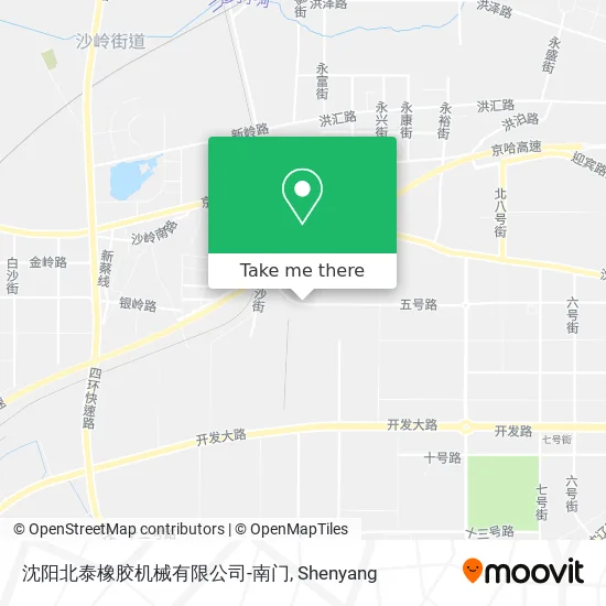 沈阳北泰橡胶机械有限公司-南门 map