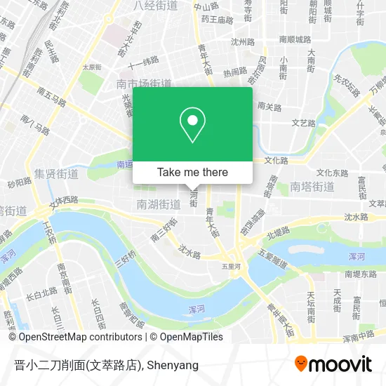 晋小二刀削面(文萃路店) map