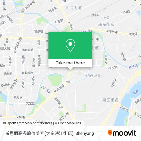 威思丽高温瑜伽美容(大东滂江街店) map