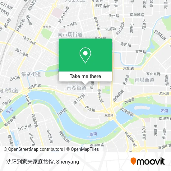 沈阳到家来家庭旅馆 map