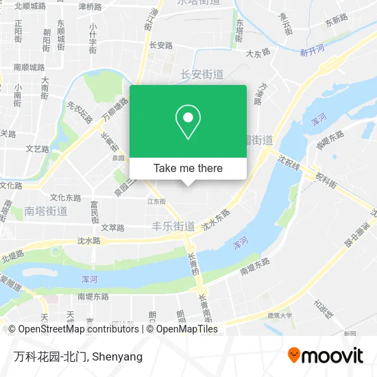 万科花园-北门 map