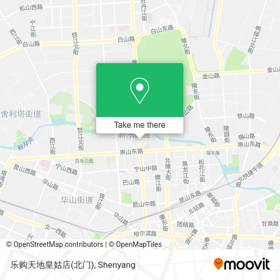 乐购天地皇姑店(北门) map